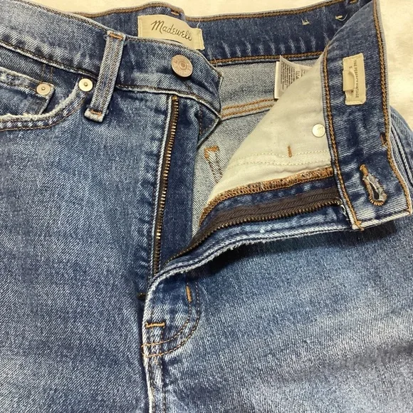 The Perfect Vintage Straight Jean in Blue by Madewell High-Waisted Classic 26 - Picture 5 of 12